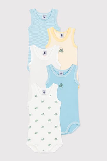 PETIT BATEAU 5er-Pack Bodys gemustert