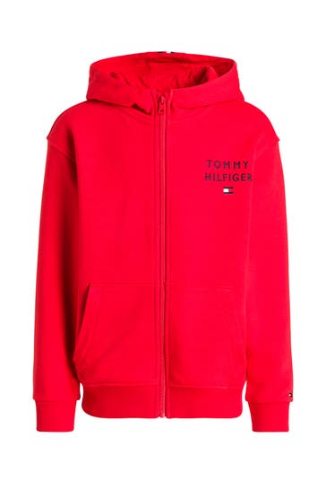 TOMMY HILFIGER Sweatjacke rot