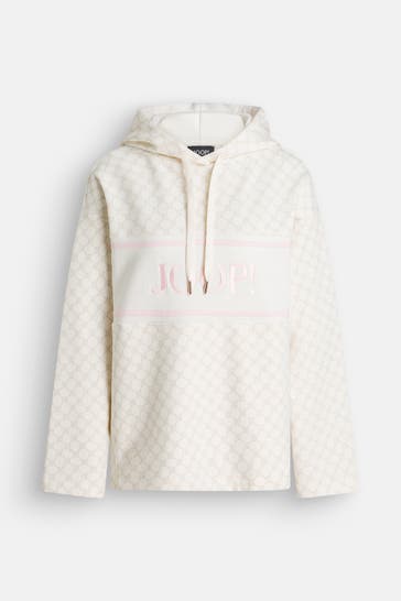 JOOP! Hoodie creme gemustert