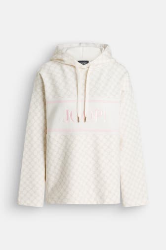 JOOP! Hoodie creme gemustert