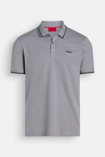 HUGO Polo-Shirt hellgrau