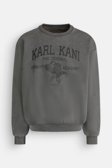 KARL KANI Sweatshirt 'Street Academy' graugrün
