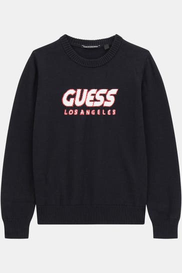 GUESS Strickpullover schwarz