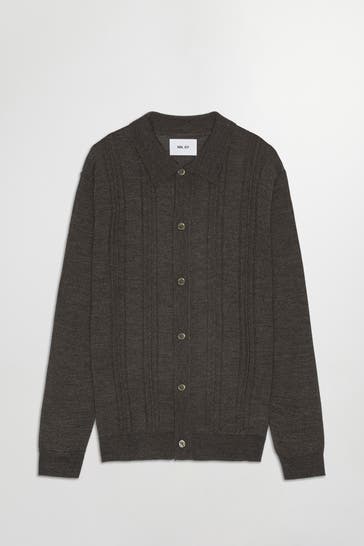 NN07 Wollmix-Jacke dunkelbraun
