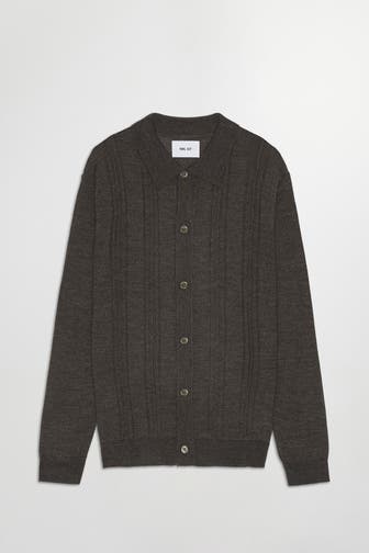 NN07 Wollmix-Jacke dunkelbraun