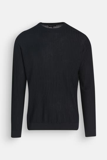 EMPORIO ARMANI Wollmix-Pullover nachtblau