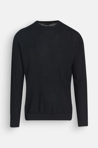 EMPORIO ARMANI Wollmix-Pullover nachtblau