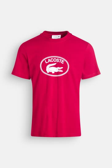 LACOSTE T-Shirt dunkelrot