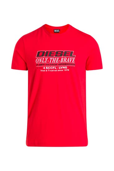 DIESEL - T-Shirt 'Maglietta' rot