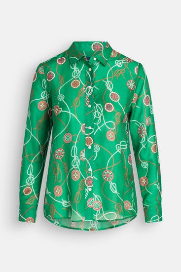 GANT - Seidemix-Bluse gemustert