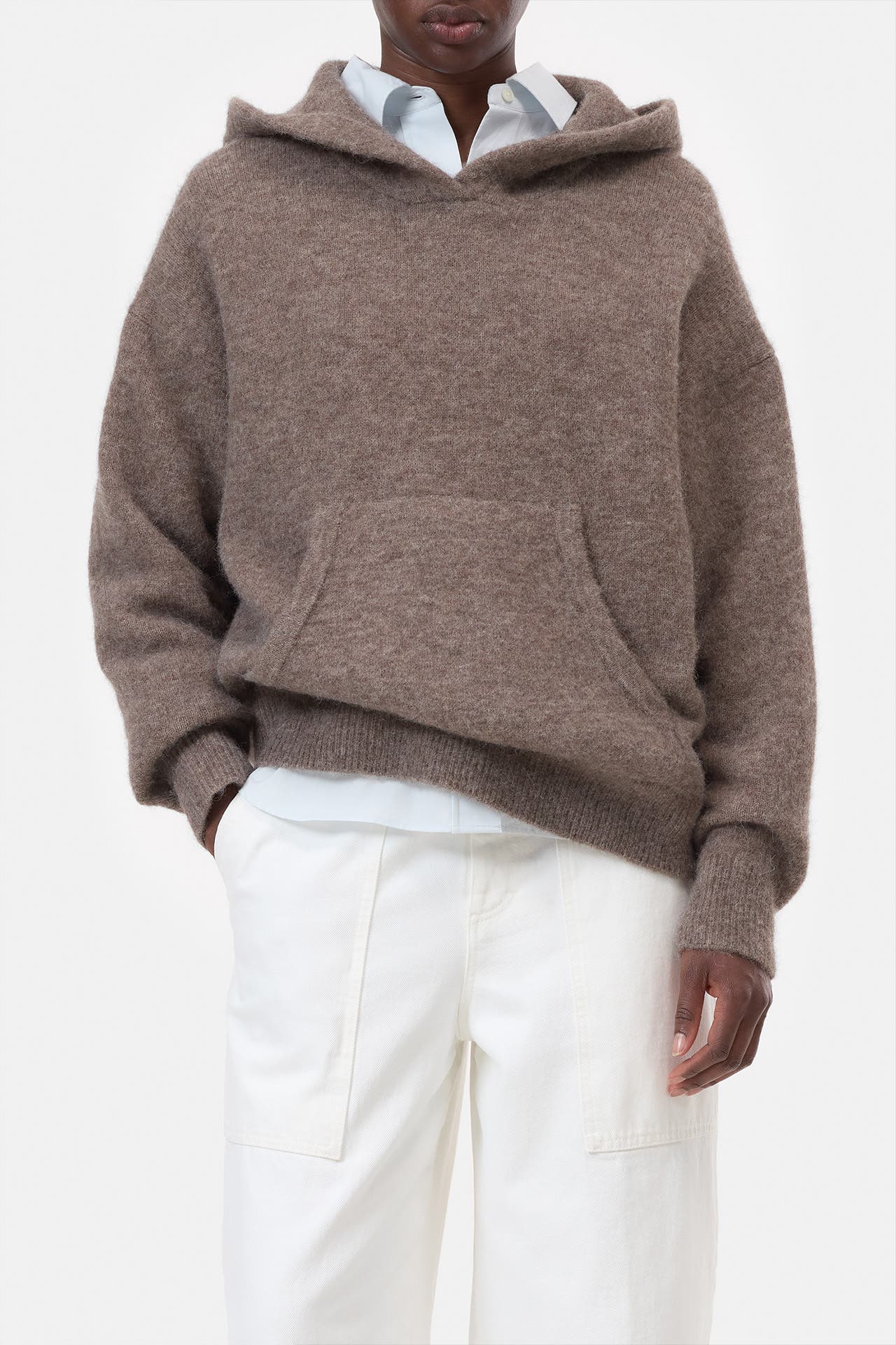 CLOSED Wollmix-Hoodie braun, Bild 1