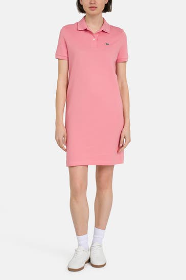 LACOSTE Polokleid lachs