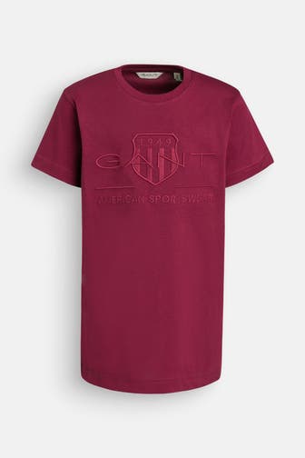 GANT T-Shirt weinrot