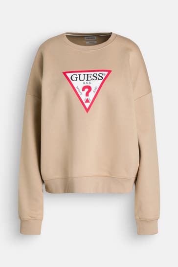 GUESS Sweatshirt hellbraun