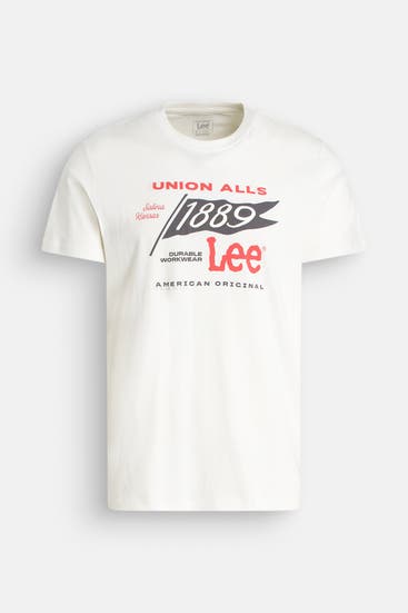 LEE - T-Shirt 'Frontier' ecru