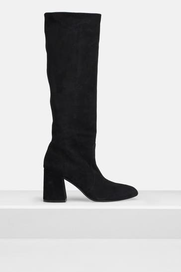 STUART WEITZMAN Lederstiefel schwarz