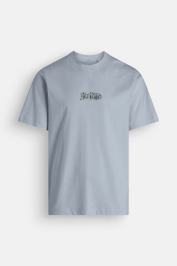 BURBERRY T-Shirt taubenblau
