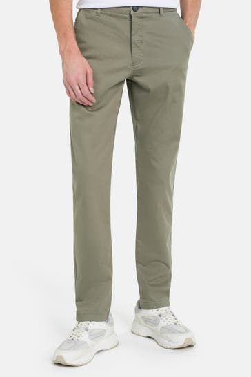 !SOLID Stoffhose smaragdgrün