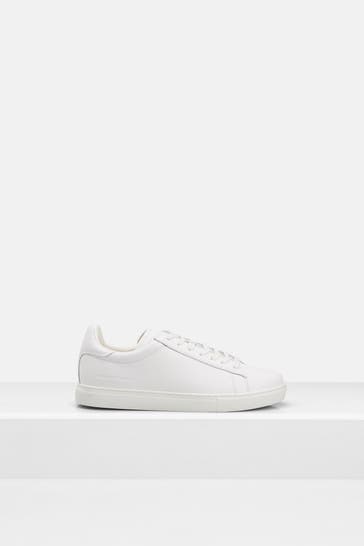 ARMANI EXCHANGE Leder-Sneaker weiß