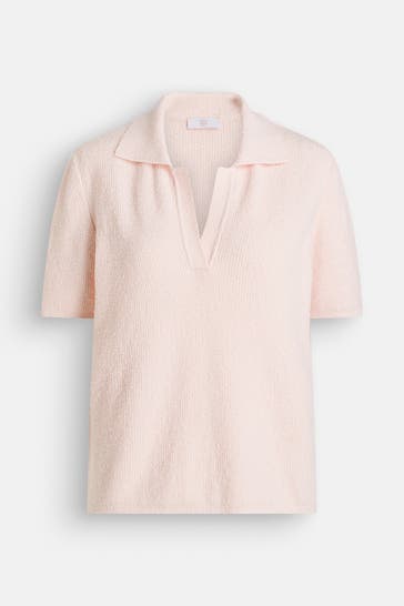 RIANI Salmon-pink Knit Shirt