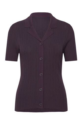 ROSEMUNDE Strickshirt 'Rosie' aubergine