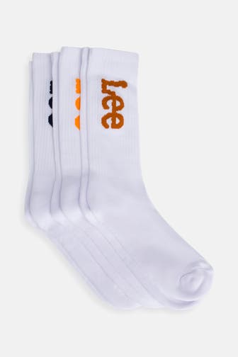 LEE 3er-Pack Socken 'Lough' weiß