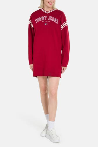 TOMMY HILFIGER Minikleid dunkelrot