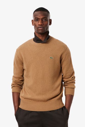 LACOSTE Wollpullover camel