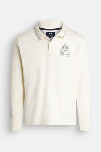 LA MARTINA Langarm-Polo ecru