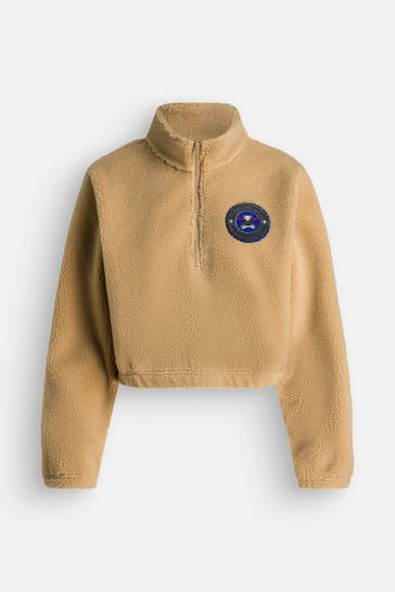 GUESS Teddyfleece-Troyer 'Bear' hellbraun