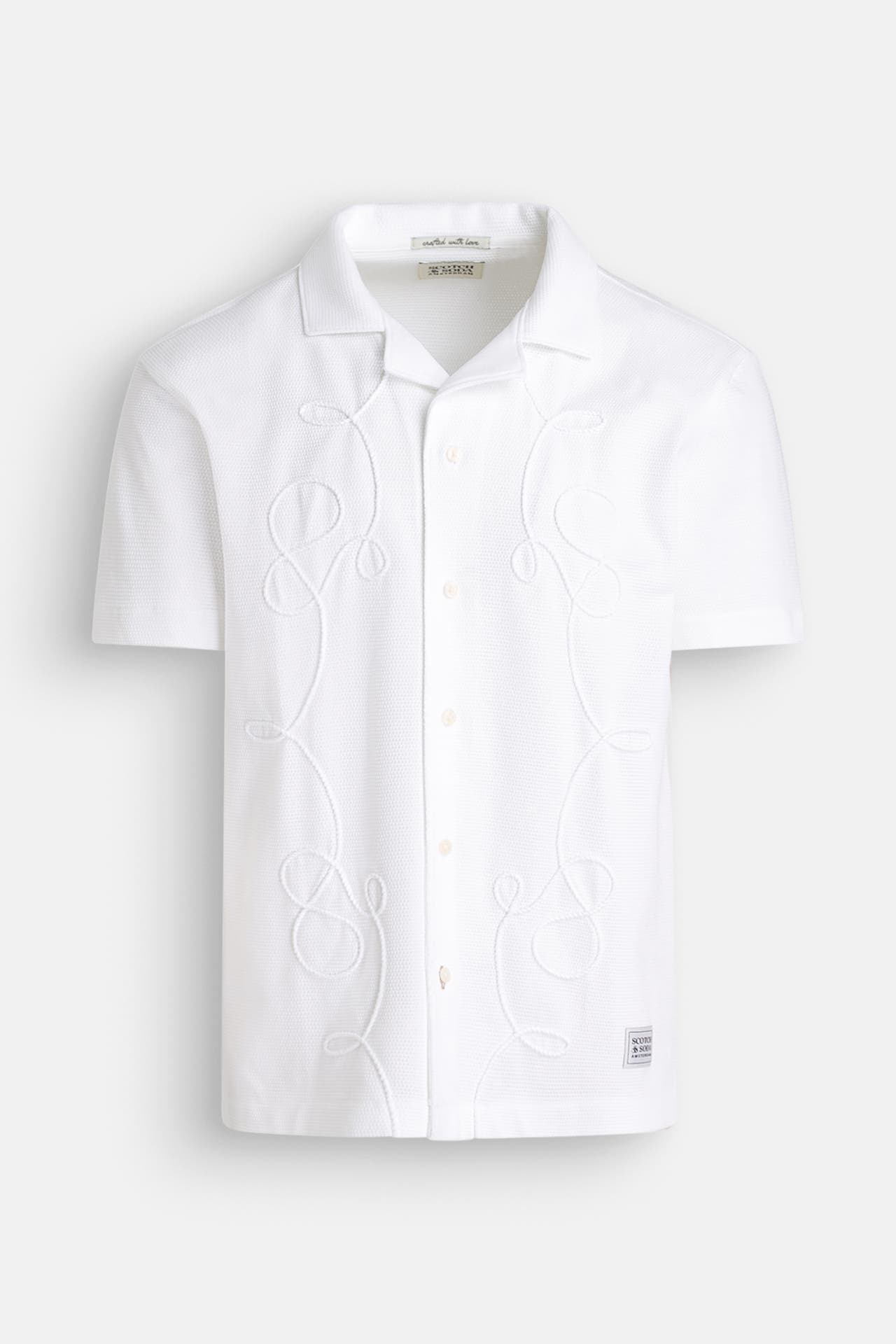 SCOTCH & SODA Kurzarmhemd weiß Regular Fit, Bild 1