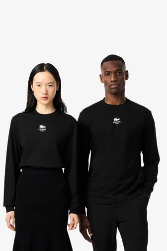 LACOSTE Longsleeve schwarz