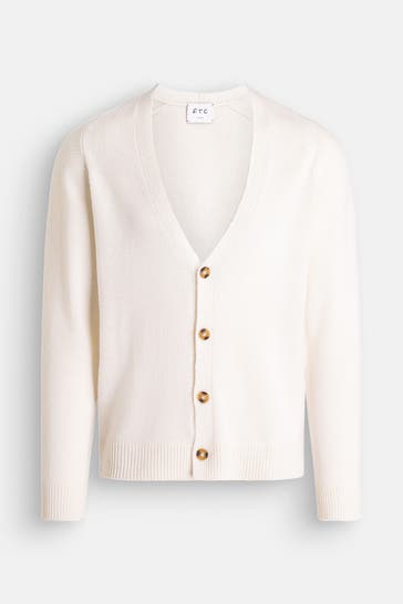 FTC Kaschmir-Cardigan ecru