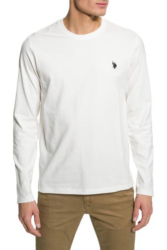 U.S. POLO ASSN. Longsleeve 'Bud' weiß