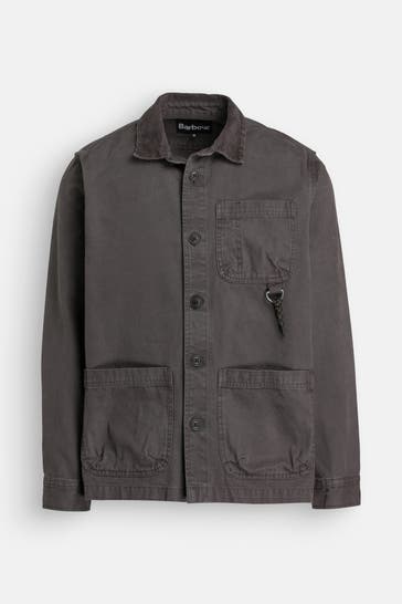 BARBOUR Overshirt 'Bowland' dunkelgrau