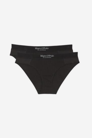 MARC O'POLO 2er-Pack Slips schwarz