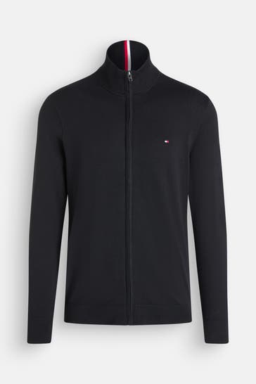 TOMMY HILFIGER Strickjacke schwarz