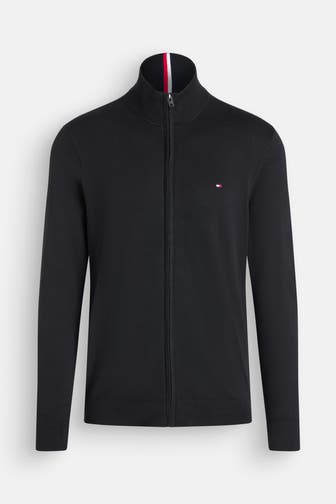 TOMMY HILFIGER Strickjacke schwarz