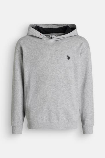 U.S. POLO ASSN. Hoodie 'Rain' grau