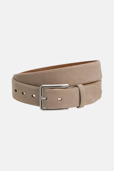 BUGATTI Ledergürtel greige