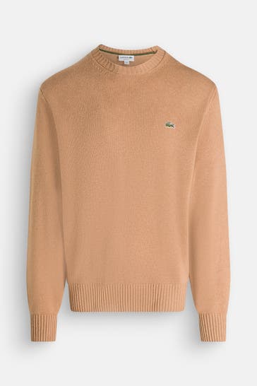 LACOSTE Wollpullover camel