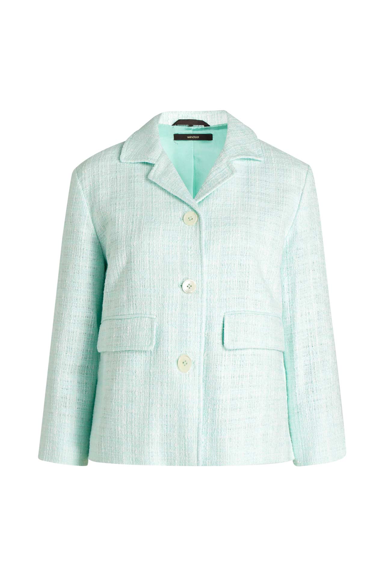 WINDSOR. Bouclé-Blazer mint, Bild 1