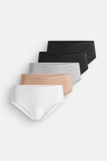 ORGANIC BASICS 5er-Pack Slips mehrfarbig