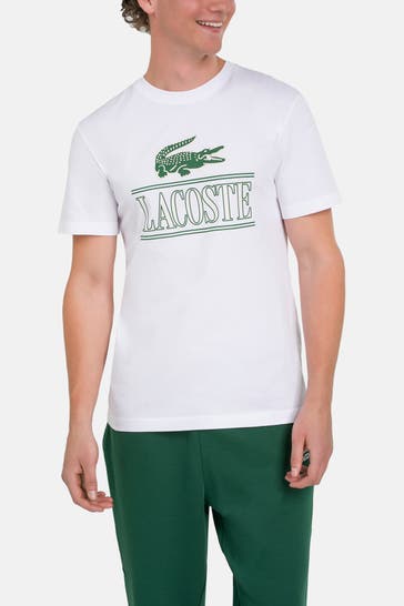 LACOSTE T-Shirt weiß unisex