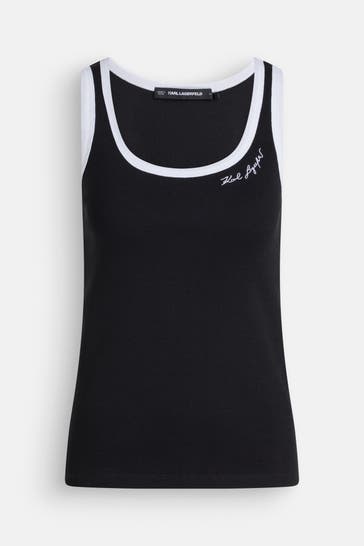 KARL LAGERFELD Tank Top schwarz