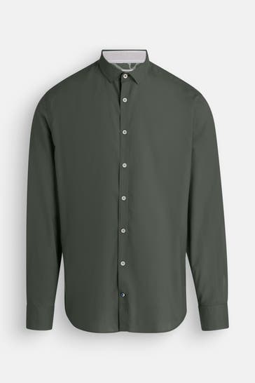 COLOURS & SONS Casual-Hemd dunkelgrün