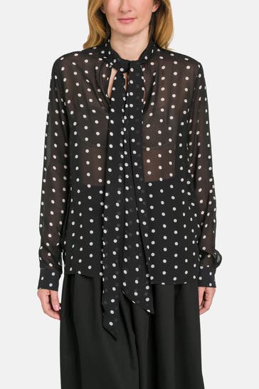 0039 ITALY Casual-Bluse 'Prisca' gemustert