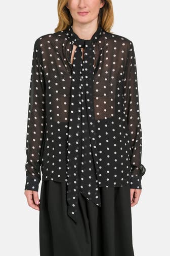 0039 ITALY Casual-Bluse 'Prisca' gemustert