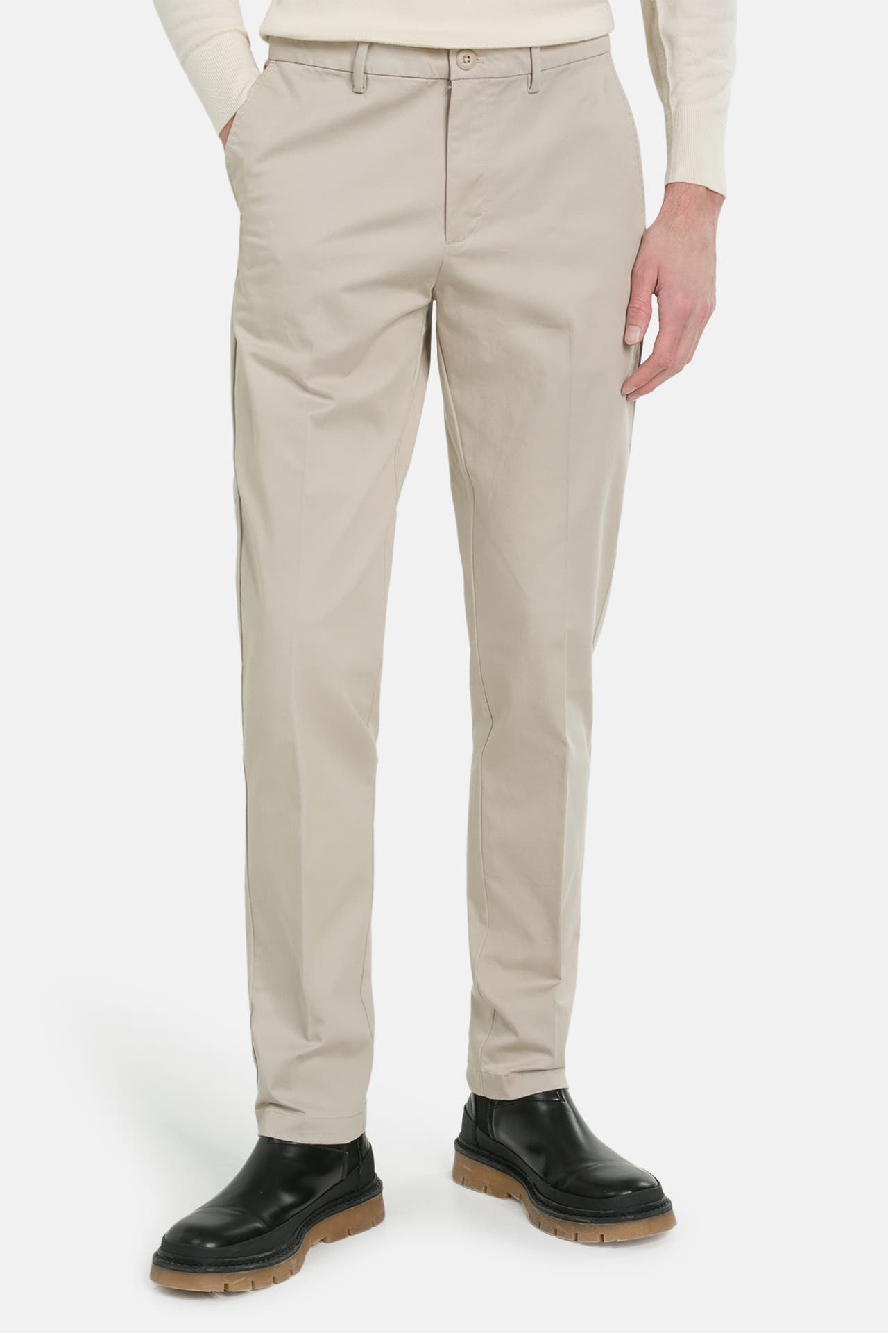 CALVIN KLEIN Stoffhose hellgrau, Bild 1