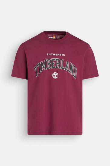 TIMBERLAND T-Shirt burgunder
